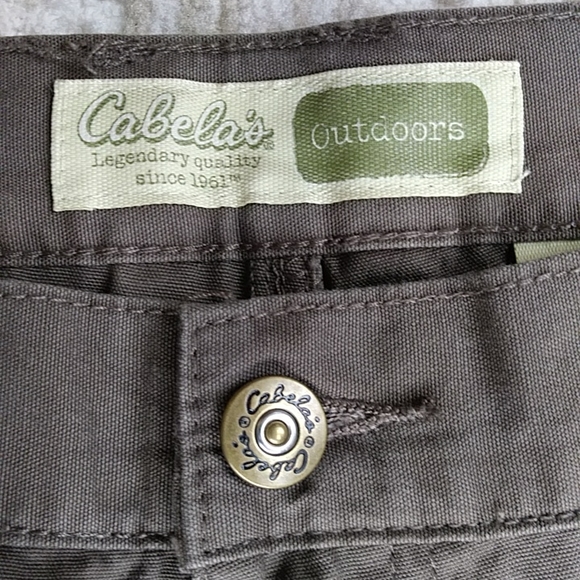 Cabela's Trail Canvas Cotton Shorts 50 Brown - Picture 2 of 15